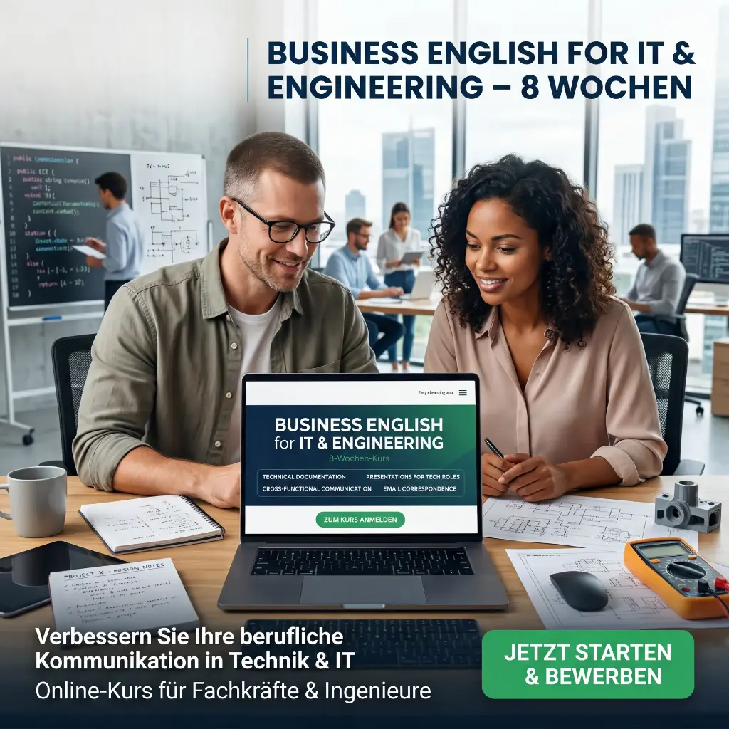 [ELA-BEIE-8W] Business English for IT & Engineering – 8 Wochen